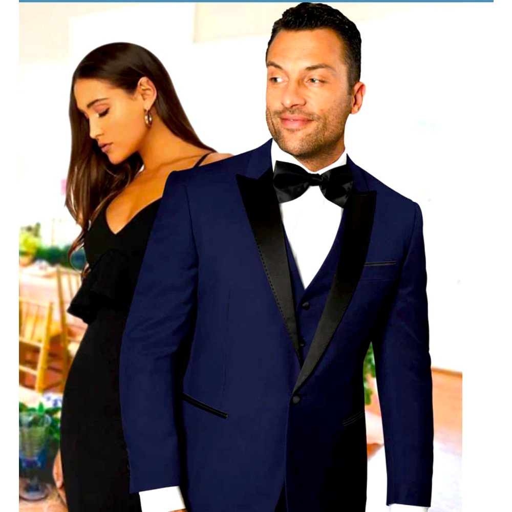 4-Piece Statement Navy Blue Tux Brand New with tags
